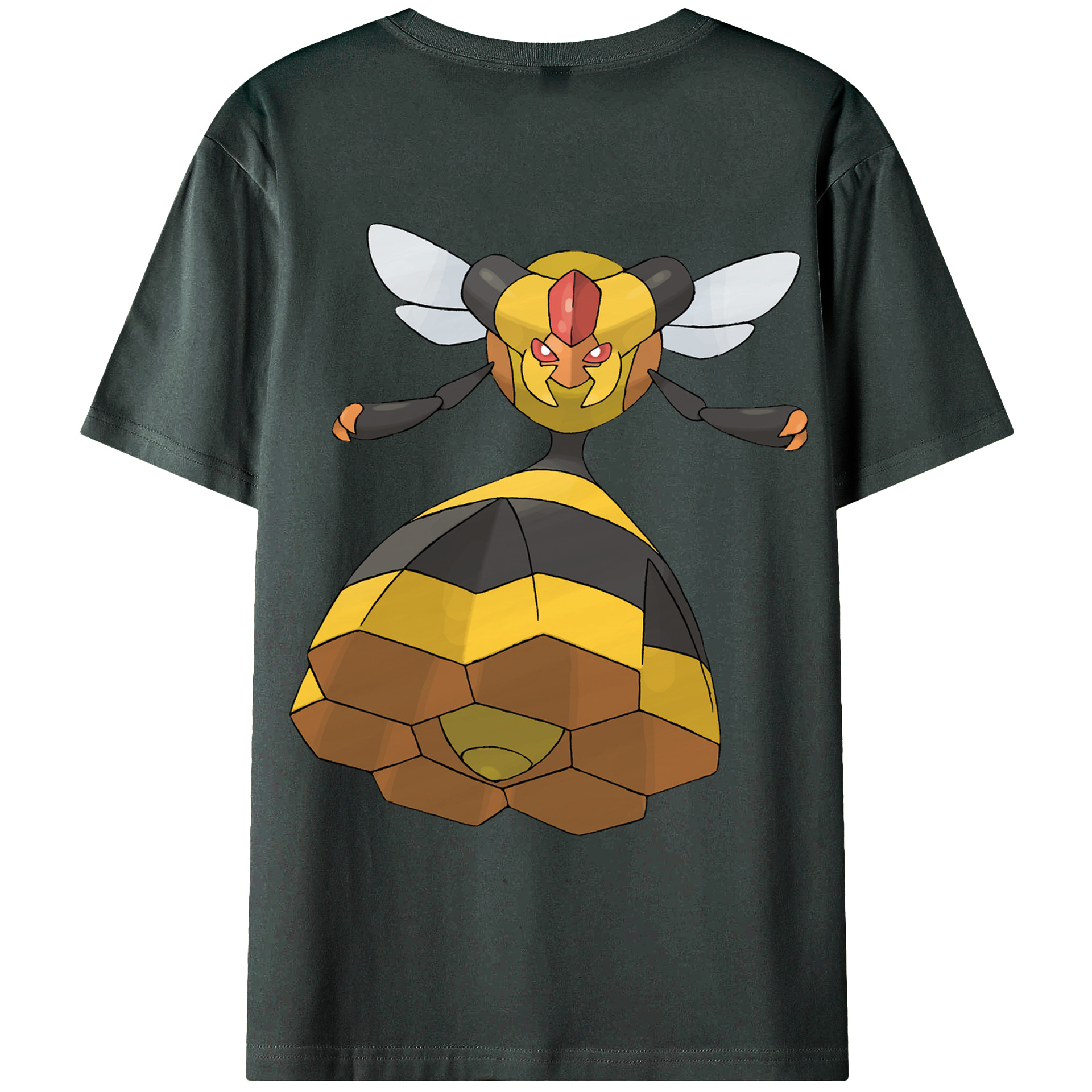 （画像用） ポケットモンスター Pokémon 綿100％ メンズ半袖Tシャツ（バックプリント） 通気性